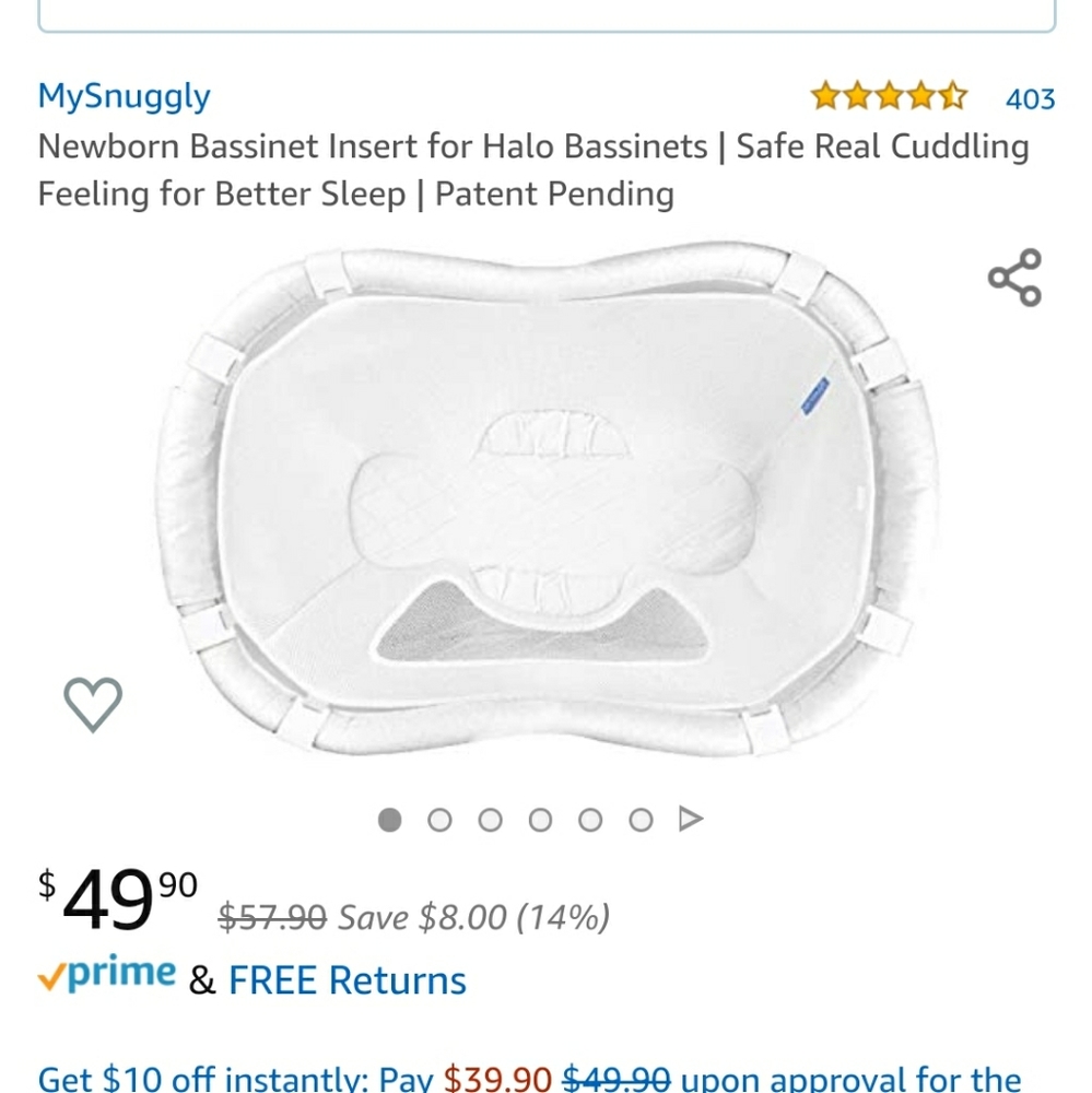 Halo bassinest newborn insert